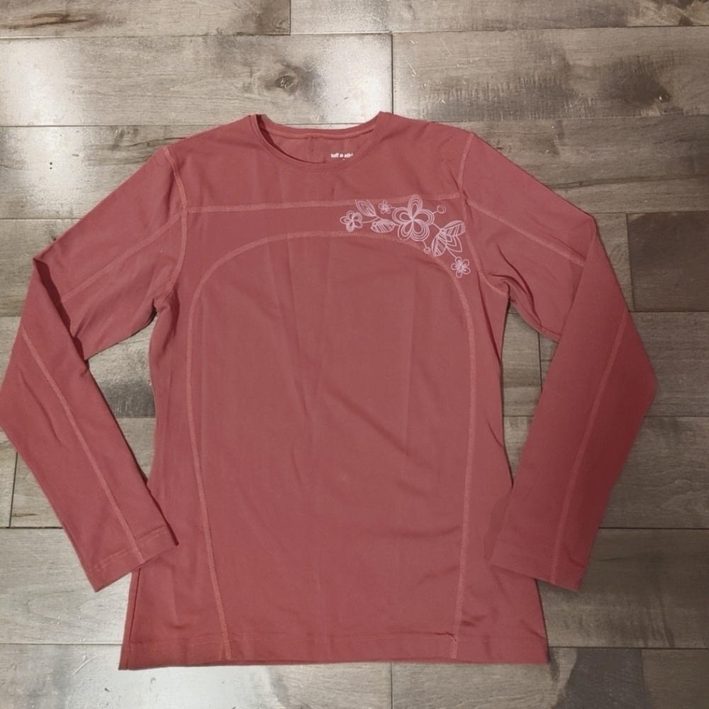 Tuff Athletic women's Stretch long sleeve Shirt Pink size‎ Large